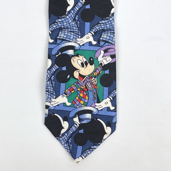 Mickey & Co. Mickey Mouse in Colorful Suit 100% Silk Necktie By Atlas Design - Picture 2 of 6